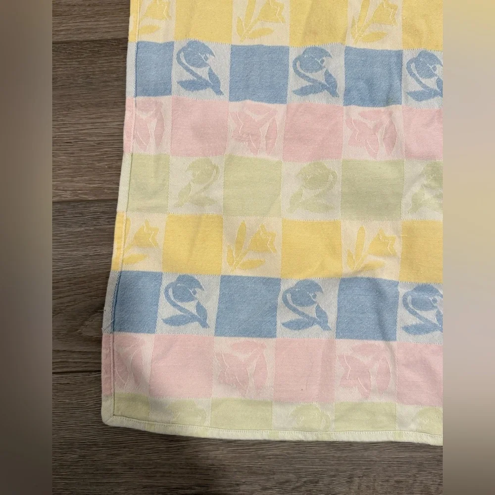 Vintage Floral Pattern Cotton throw blanket​